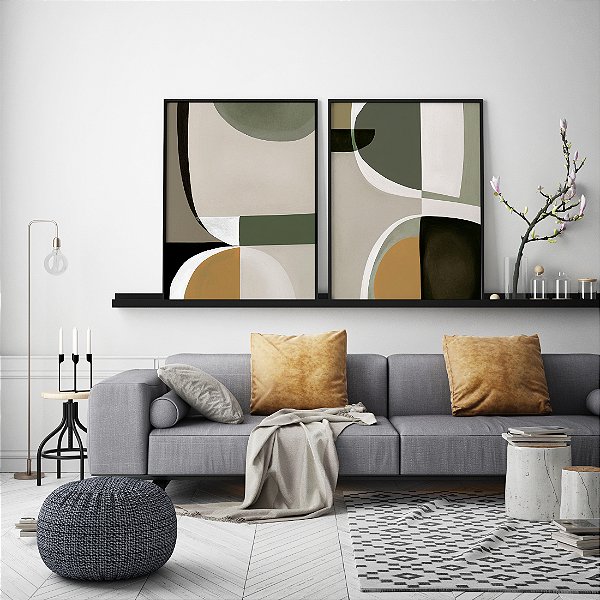 Par de Orgânicos com tons verde ref.006