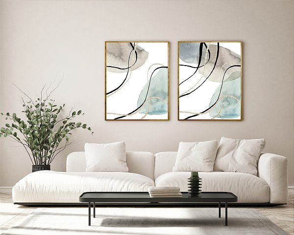 Abstratos orgânicos verdes ref. 026