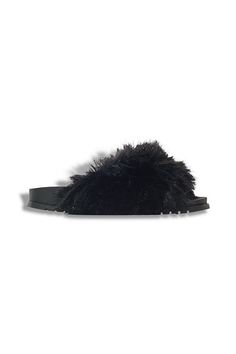 GIGI - FLATFORM FEMININA PELOS PRETA