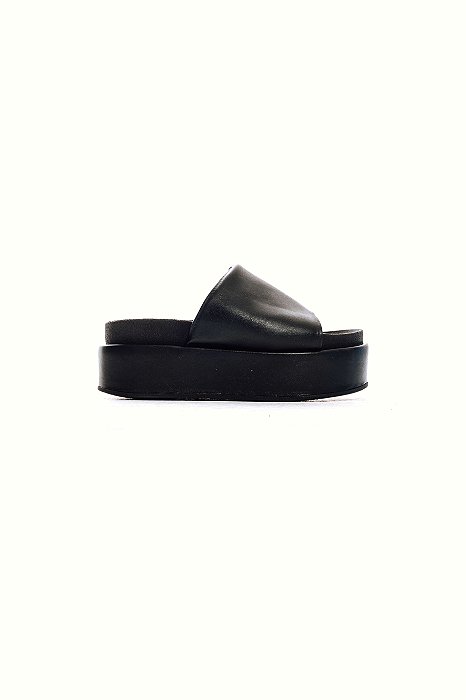 EXPRESSO - TAMANCO FEMININO  FLATFORM TIRA ACOLCHOADA PRETO