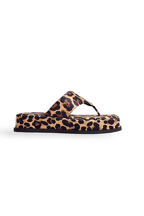 BÚZIOS - CHINELO FLATFORM FEMININO ANIMAL PRINT