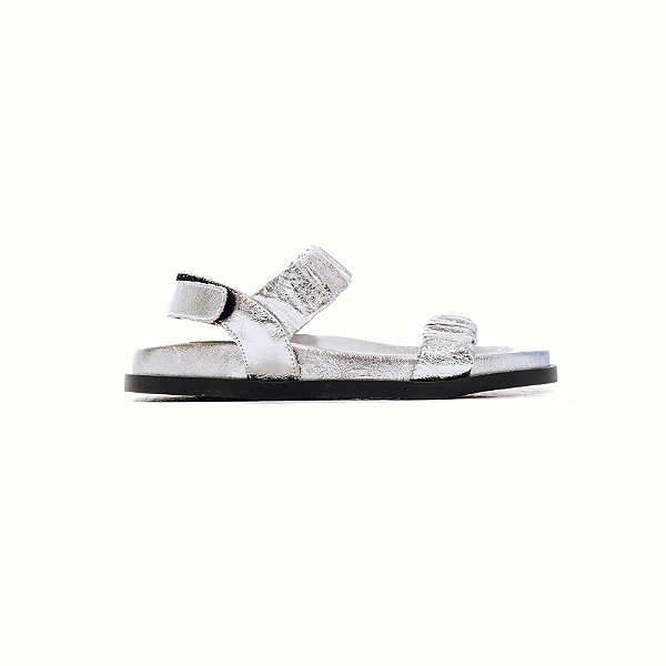DEBBIE - PAPETE FEMININA ANATÔMICA VELCRO PRATA