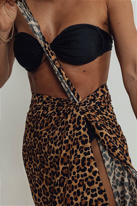 FELINAS - PAREÔ FEMININA ESTAMPA ANIMAL PRINT