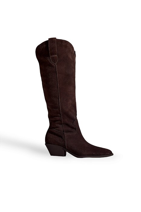 RUBIA - BOTA FEMININA 2 EM 1 COUNTRY COURO MARROM