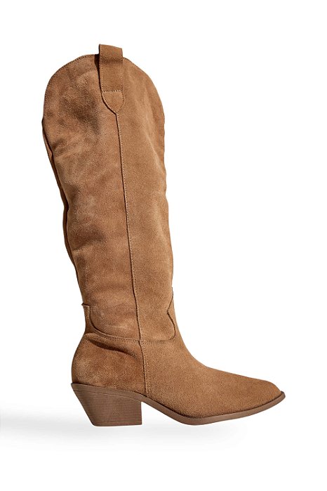 RUBIA - BOTA FEMININA 2 EM 1 COUNTRY COURO BEGE