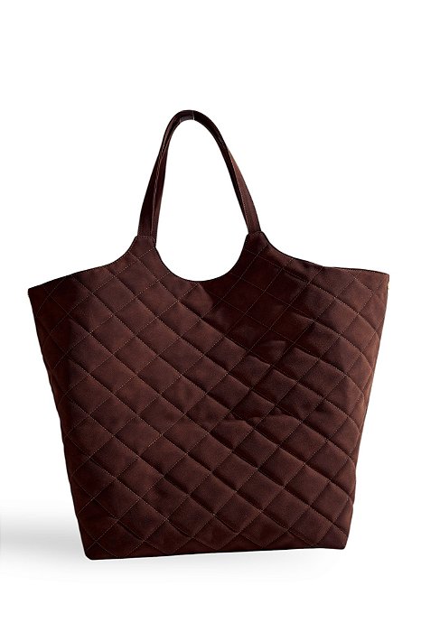 DADA - BOLSA FEMININA SACO CAMURÇA MATELASSÊ MARROM