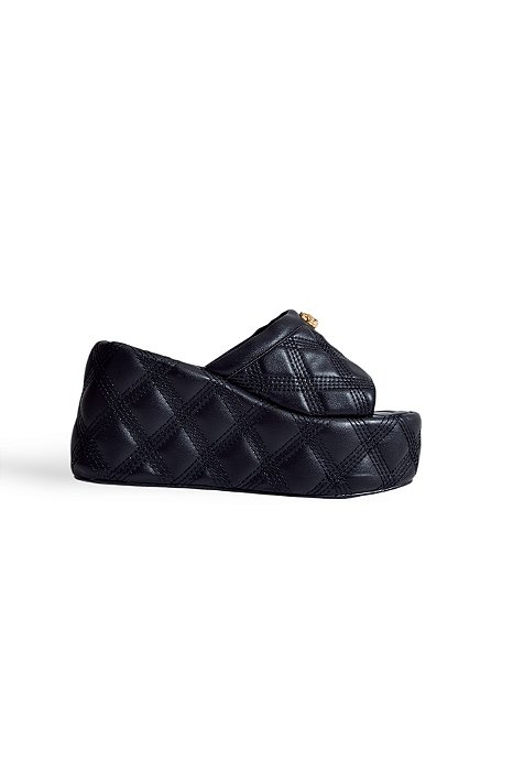 MADISON  -  TAMANCO PLATAFORMA METALASSÊ FEMININO PRETO