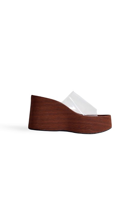 SOHO - TAMANCO FEMININO PLATAFORMA TIRA VINIL CAMEL