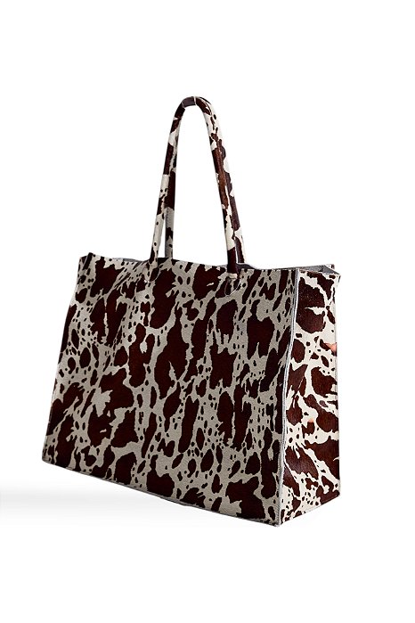 BOHO MELISSA - BOLSA FEMININA OMBRO COURO CAMURÇA VACA