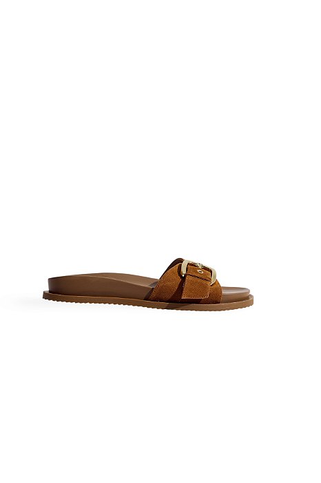 RYE - PAPETE FLATFORM FEMININA CAMURÇA CAMEL