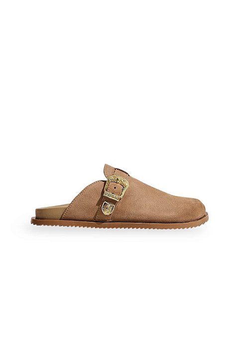 TILIA - CLOG FEMININO ANATÔMICO CAMURÇA FENDI