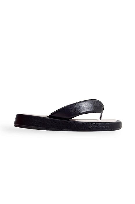 PRÉ VENDA | TOKYO - CHINELO FLATFORM PRETO E BRANCO
