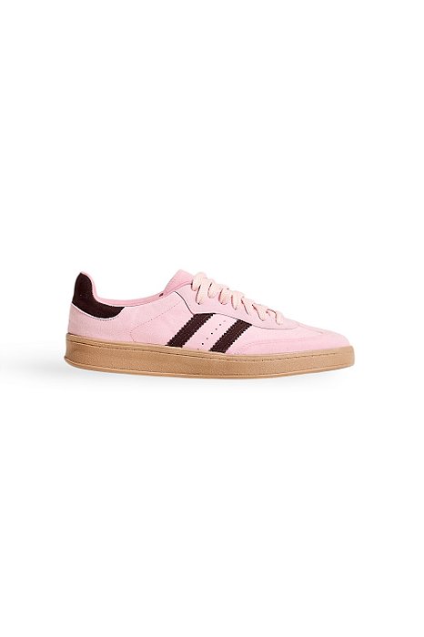 TACI - TÊNIS FEMININO CADARÇOS  CAMURÇA ROSA