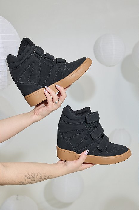 SUKI - TÊNIS SNEAKER FEMININO PRETO