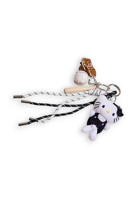BAG CHARMS HELLO KITTY BASEBALL