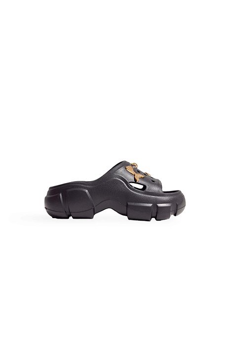 ANIAH - CHINELO BABUCHE FEMININO COM APLIQUES PRETO