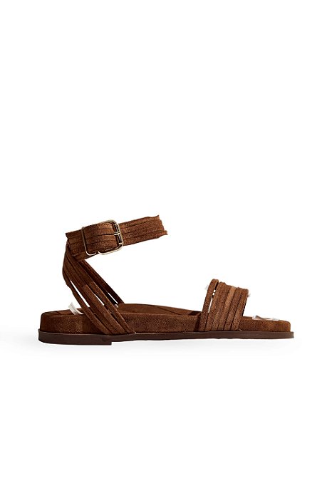 ANALU - PAPETE ANATÔMICA FEMININA COURO CAMURÇA CAMEL