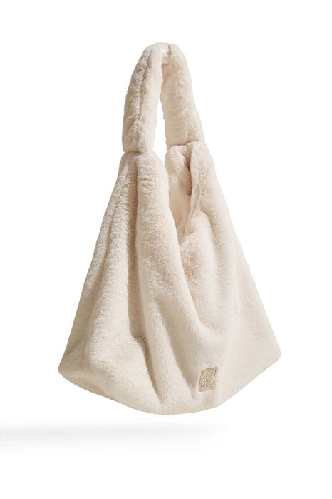 MIMI - BOLSA FEMININA PELOS OMBRO OFF WHITE