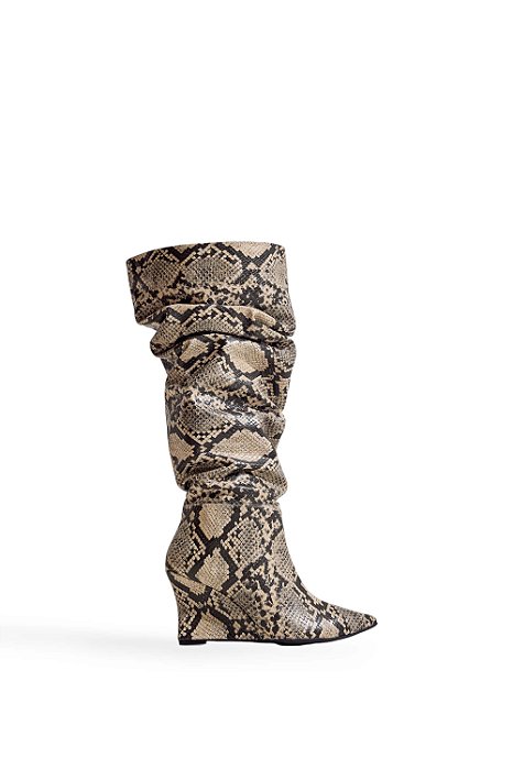 GAIA - BOTA FEMININA CANO LONGO SLOUCH COBRA