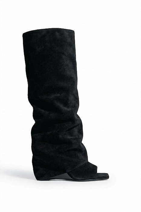 TATI  - BOTA TAMANCO FEMININA  2 EM 1 PRETA