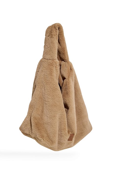 ÉVE - BOLSA FEMININA PELOS OMBRO CAMEL