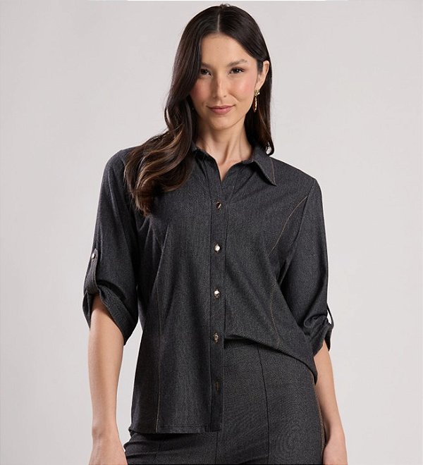 CAMISA RUSSIA - MALHA JEANS
