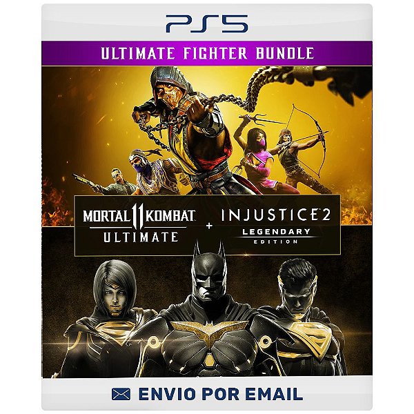Pacote Mortal Kombat 11 Ultimate + Injustice 2 Ed. Lendária - Ps5 & Ps4 Digital