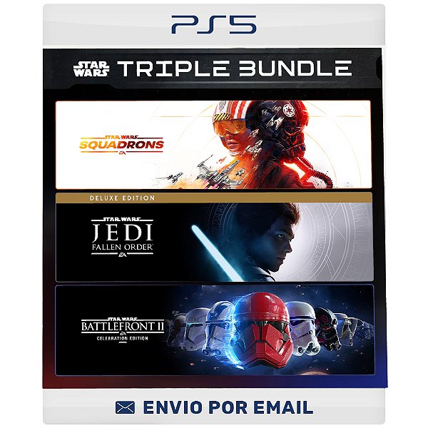 PACOTE TRIPLO DA EA STAR WARS - PS4 PS5 Digital
