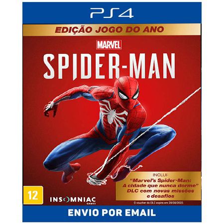 Homem Aranha Edição jogo do ano todas as dlc - Ps4 e Ps5 Digital