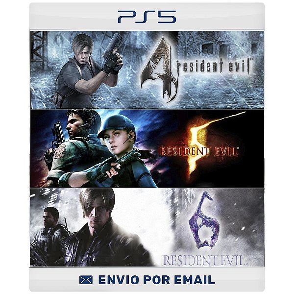 Pacote triplo Resident Evil  - Ps4 e Ps5 Digital