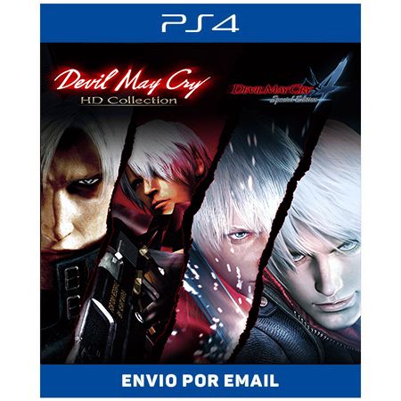 Devil May Cry Collection 4 em 1 - Ps4 e Ps5 Digital