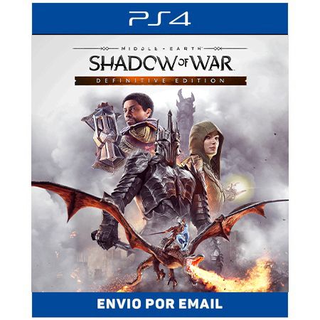 Terra-média Sombras da Guerra Edição Definitiva - Ps4 e Ps5 Digital