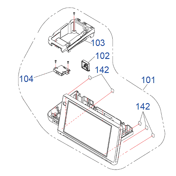 CONJUNTO  PAINEL DE CONTROLE PARA EPSON WorkForce WF-C20600