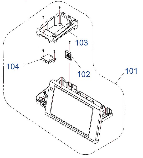CONJUNTO  PAINEL DE CONTROLE PARA EPSON WorkForce WF-C20750