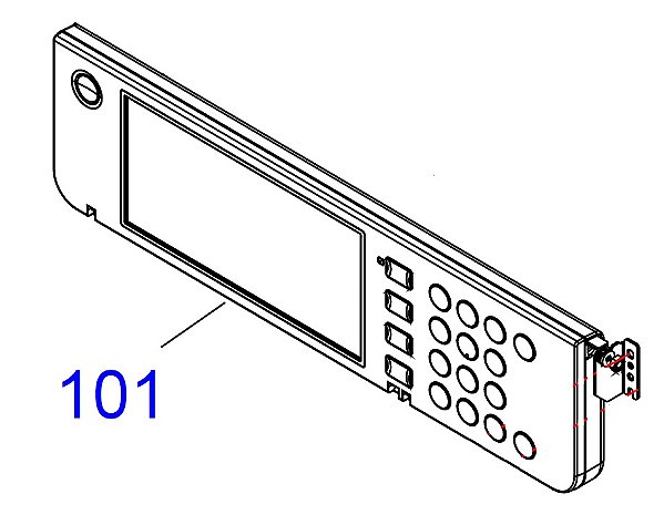 PAINEL DE CONTROLE PARA Epson WorkForce Pro WF-C879R