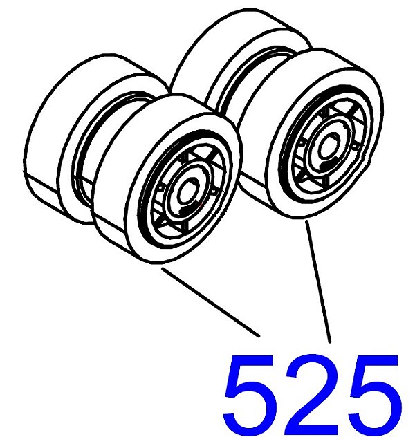 ROLETE DO TRACIONADOR PARA Epson WorkForce Pro WF-C879R