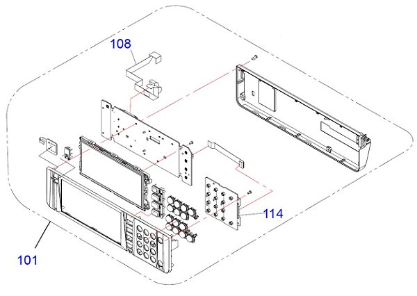 PANEL PARA Epson WorkForce Pro WF-C579R