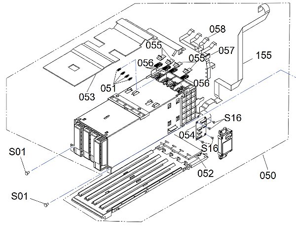 COMPARTIMENTO DOS CARTUCHOS PARA Epson ColorWorks C7500G
