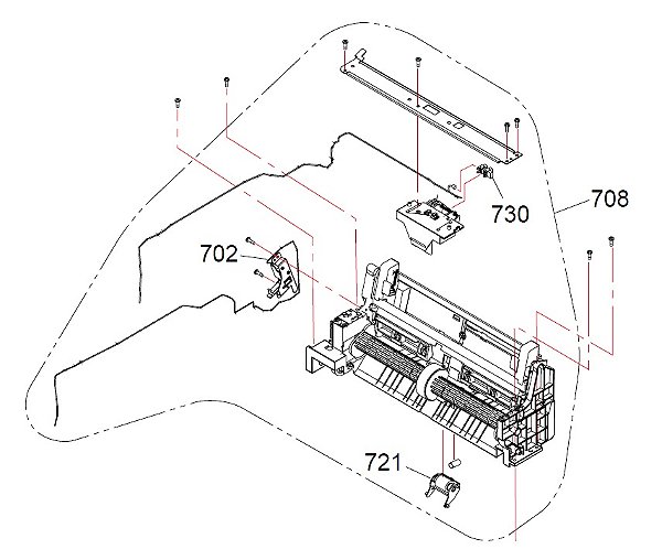 CONJUNTO TRACIONADOR DO PAPEL PARA Epson WorkForce Pro WF-C5890