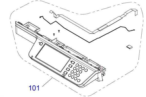 CONJUNTO PAINEL DE CONTROLE PARA Epson WorkForce Pro EM-C8101