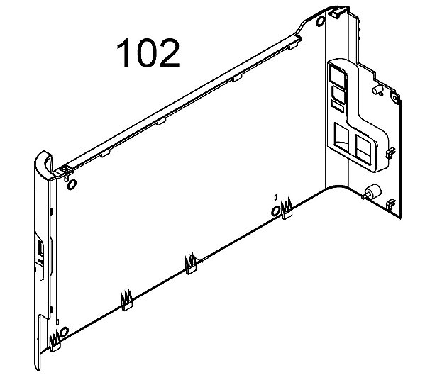 TAMPA LATERAL ESQUERDA PARA Epson WorkForce Pro WF-C5810