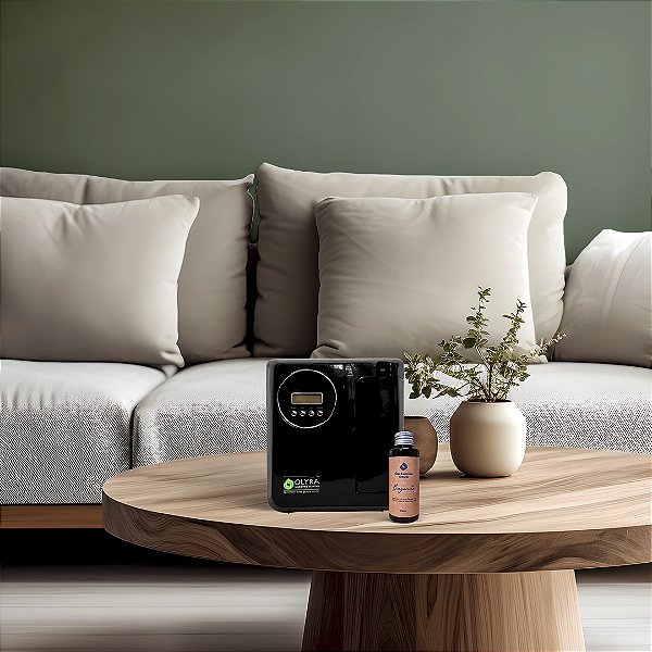 Kit Aromatizador Olyra Soft 3 100m² Preto + Óleo Essencial 100ml