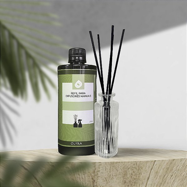 Kit Vaso Difusor Ondina + 1 Refil Difusor – Sofisticação e Aromatização Completa