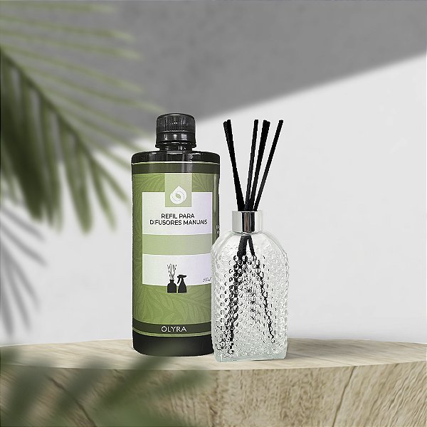 Kit Vaso Difusor Prisma + 1 Refil Difusor – Sofisticação e Aromatização Completa