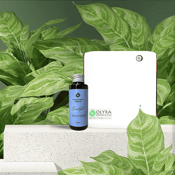 Kit Aromatizador Home Classic 70m² Branca + Óleo Essencial 100ml