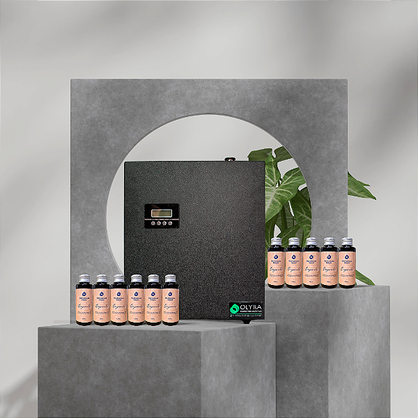 Kit Aromatizador Ultra 400m² + 10 Refils de óleos essenciais 100ml