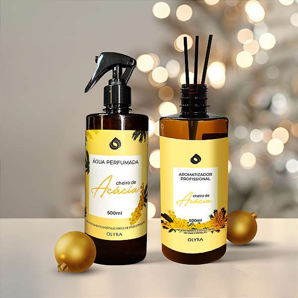 Kit Natal - Água Perfumada + Difusor de Varetas Acácia