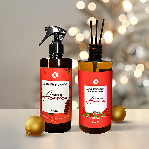Kit Natal - Água Perfumada + Difusor de Varetas Aroeira