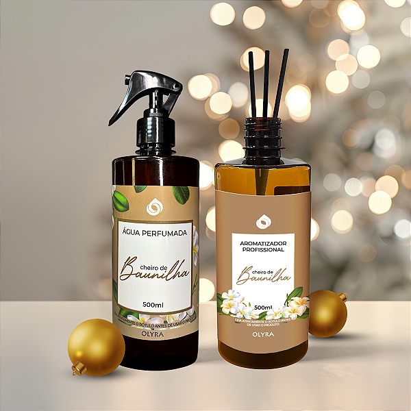 Kit Natal - Água Perfumada + Difusor de Varetas Baunilha