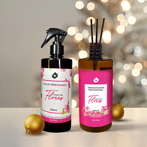 Kit Natal - Água Perfumada + Difusor de Varetas Flores